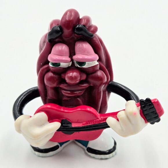 Vintage 1987 California Raisins Figurines Orange Sunglasses and Shoes Guitar Pla - Picture 12 of 16